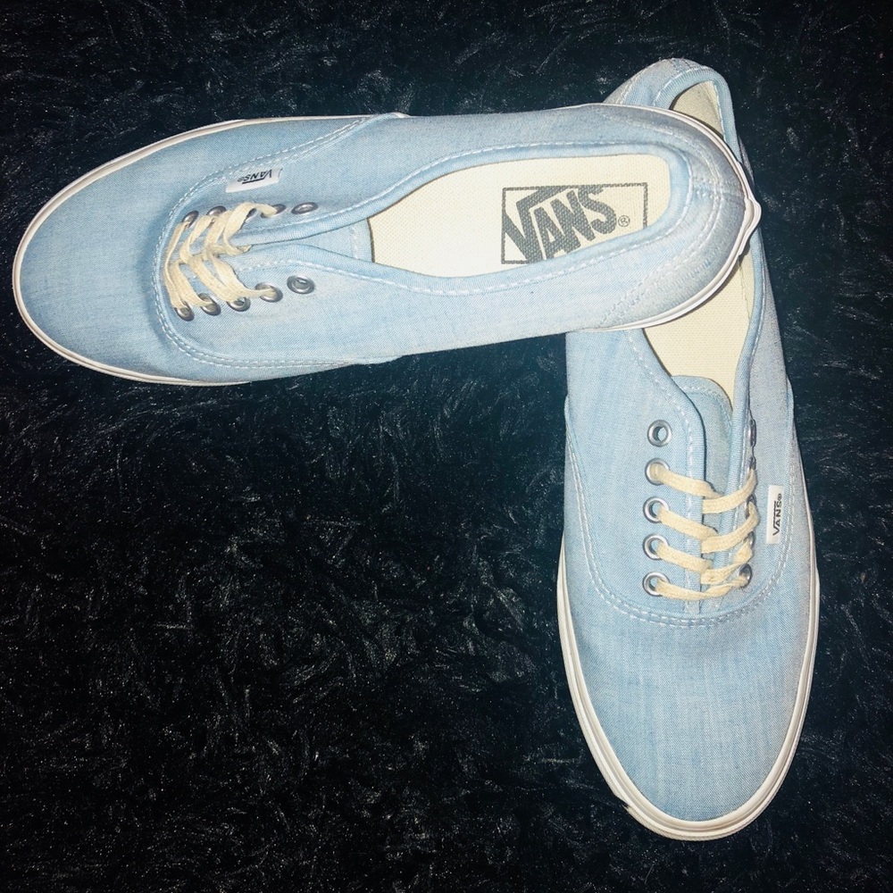 Woman’s Light Blue Vans